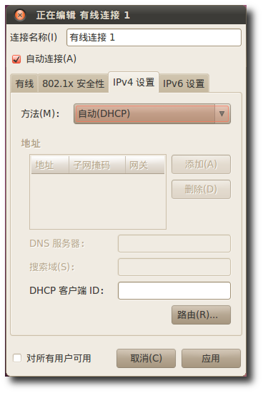 IPv4 设置