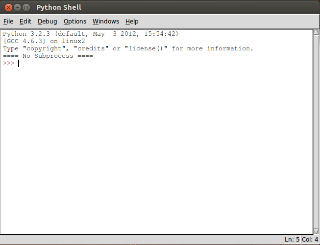 [Linux Python Shell, grafikus interaktív parancsértelmező Pythonhoz]
